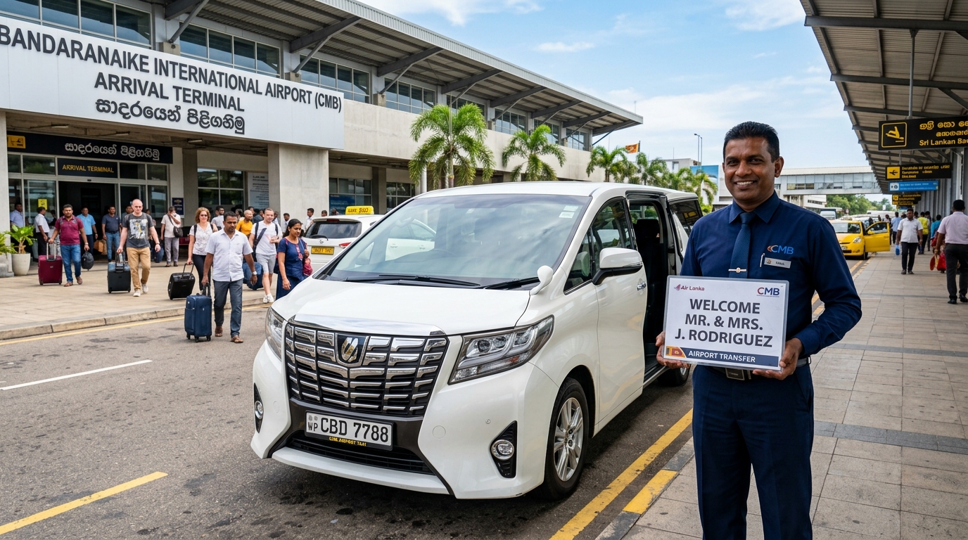 Airport pickup transfer in Sri Lanka